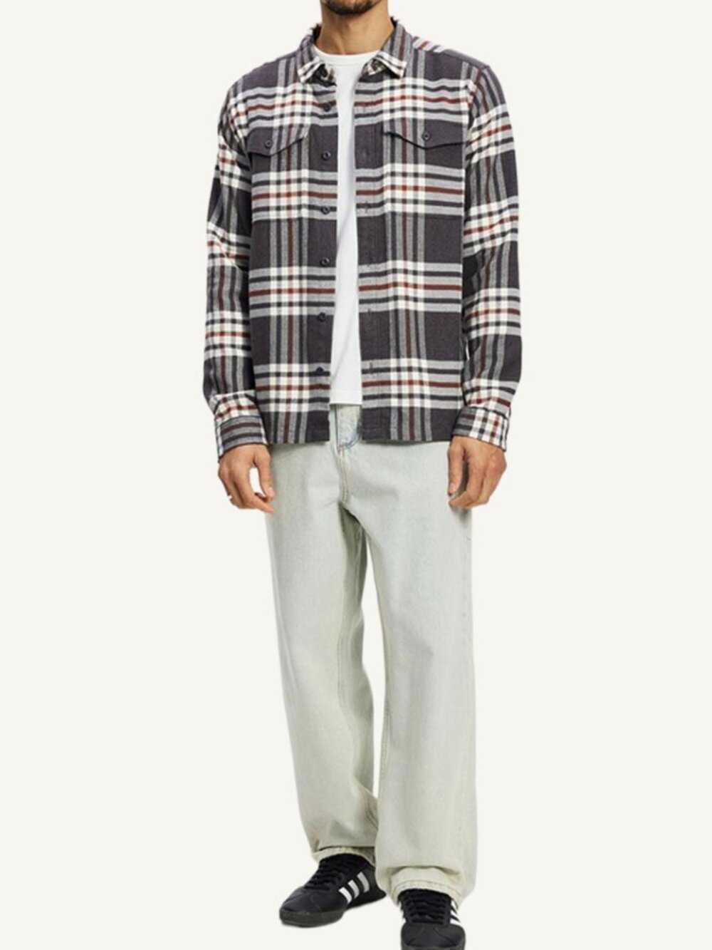 Patagonia Fjord Flannel Shirt Organic Cotton Plaid Large